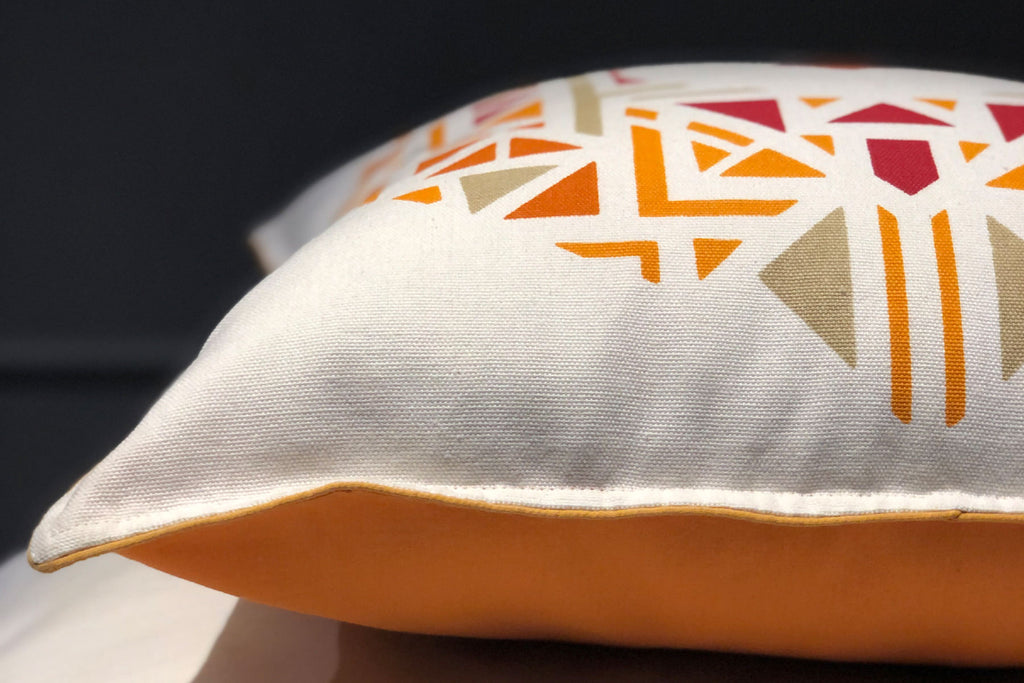 Tatva Cushion Cover - Surya Orange