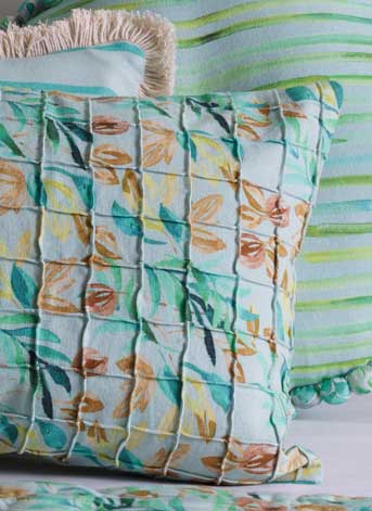 Calming Sage Green Fabric Manipulation 12"x16" cushion cover 128G