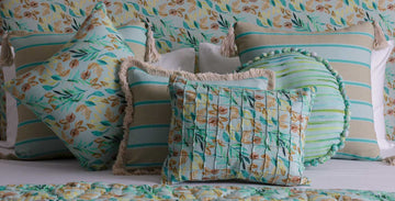 Calming Sage Green Curated Cushions Ensemble Set of 6