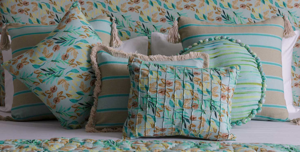 Calming Sage Green Curated Full bedding ensemble set of 12 | LUXURY