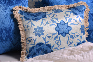 Shop reversible Accent Luxury Satin cushion cover with Frey edges detailing