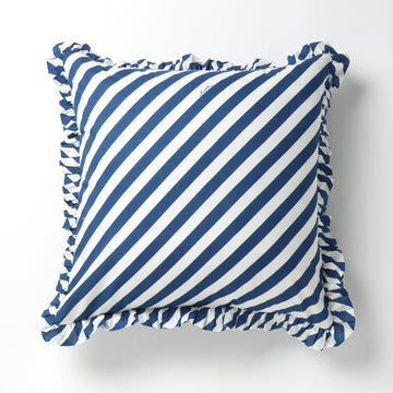 Order DISHASTRIPE Indigo Cotton Cushion