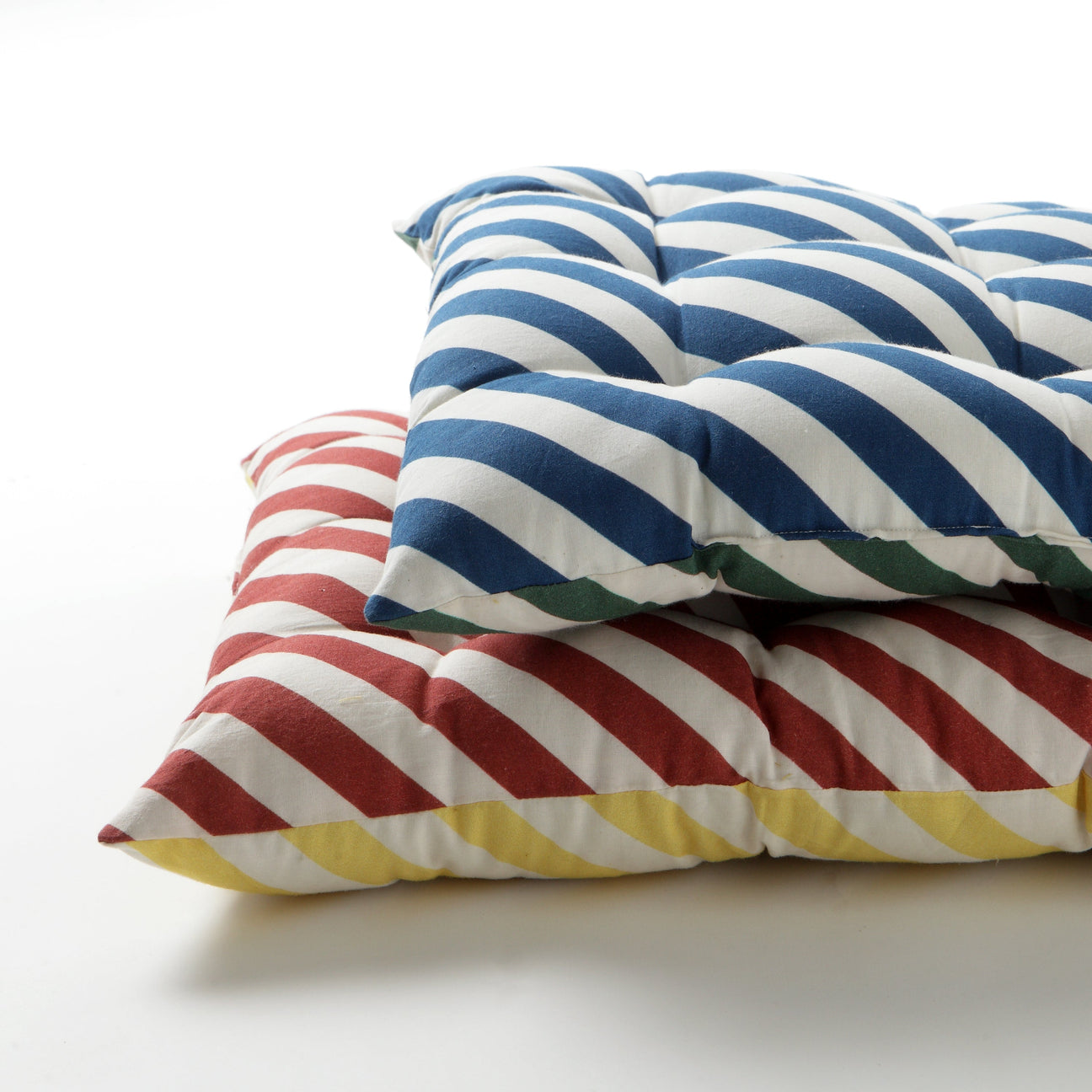 Order DISHASTRIPE Olive Indigo Cotton Seat Reversible