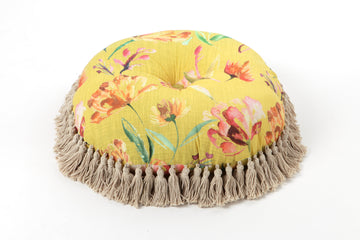 Buy Turmericglow Cotton Pouf Pillow