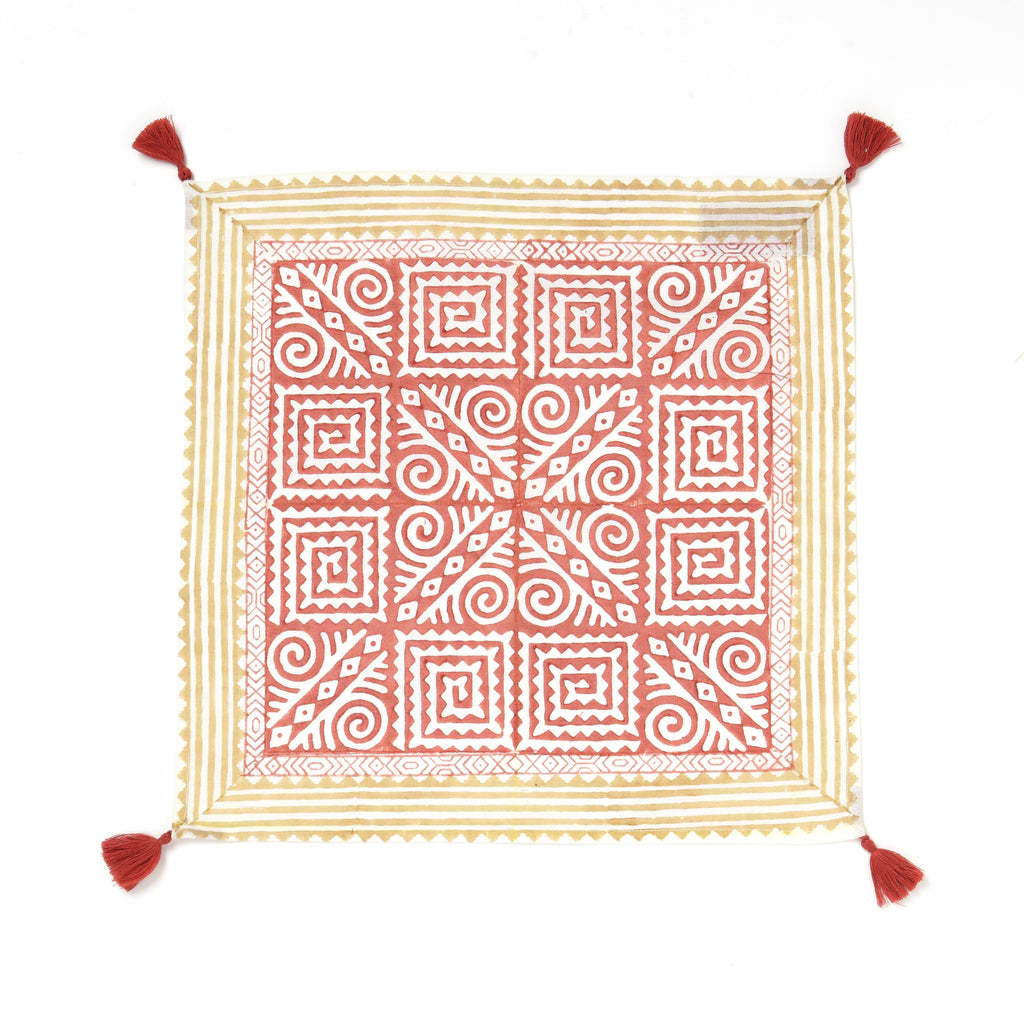 Shop Shuchi Temple Linen Cotton Napkin Set of 4