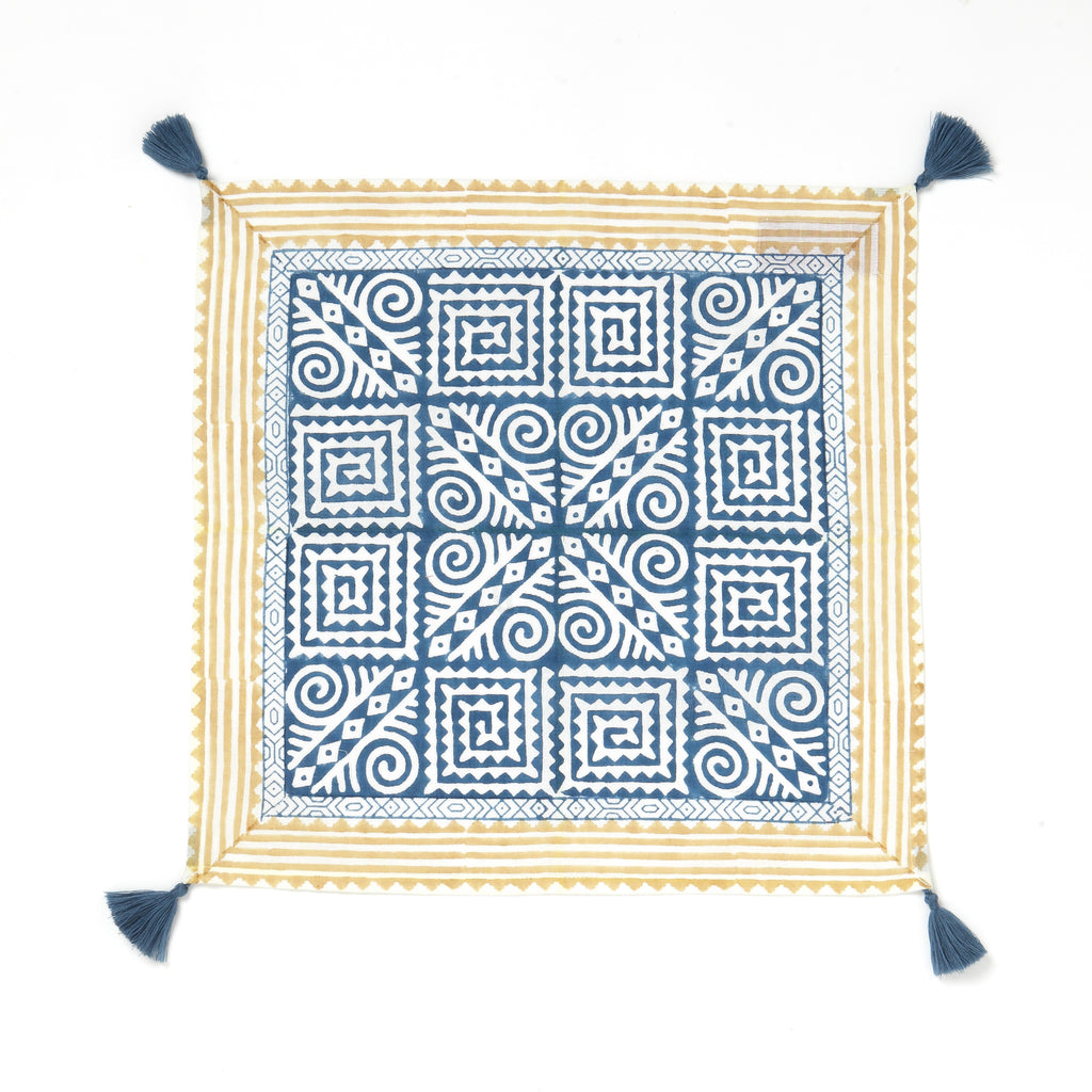 Buy Shuchi Temple Linen Cotton Napkin Set of 4