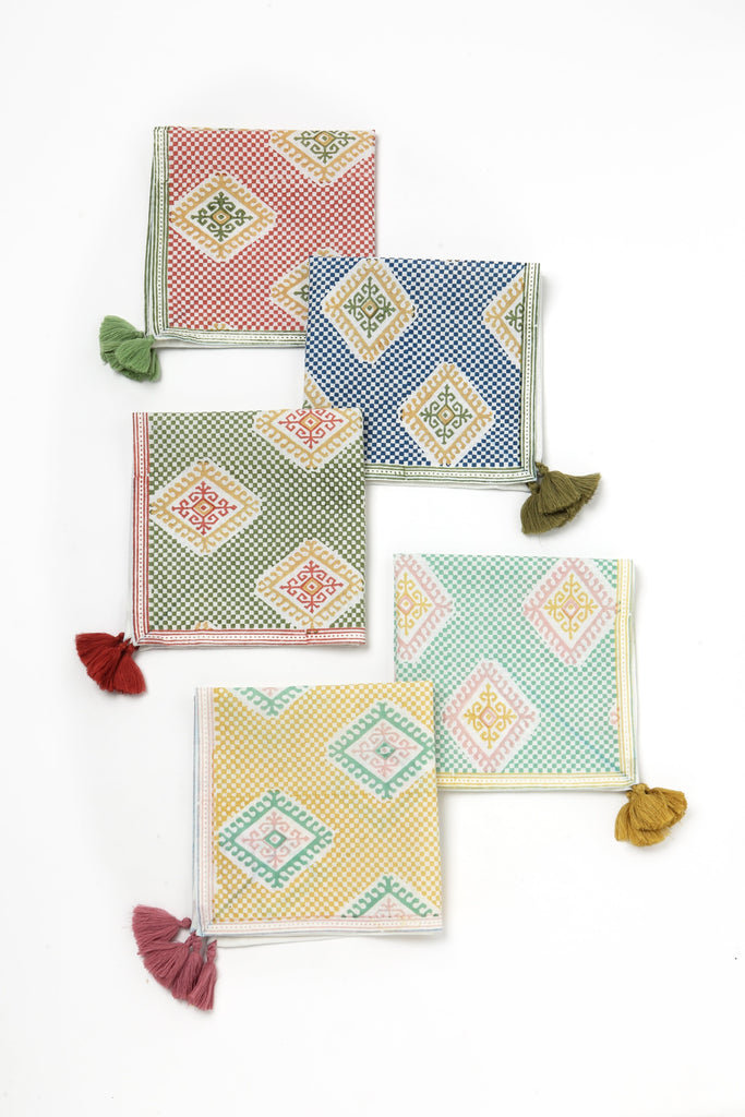 Buy Shuchi Linen Cotton Napkin Set of 4