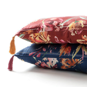 Shop Soundarya RedSand Silk Lumbar Cushion