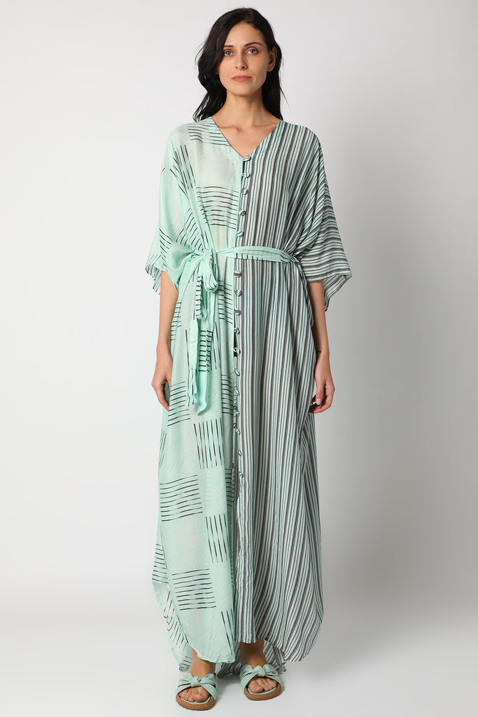 Revitalise Print Kaftan vVyom x deme | Limited Edition Loungewear