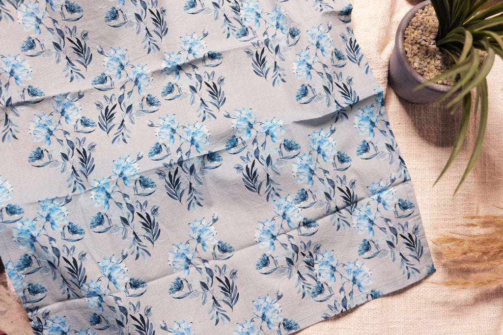 Floral Garden Blue Dinner Napkins Set of 6