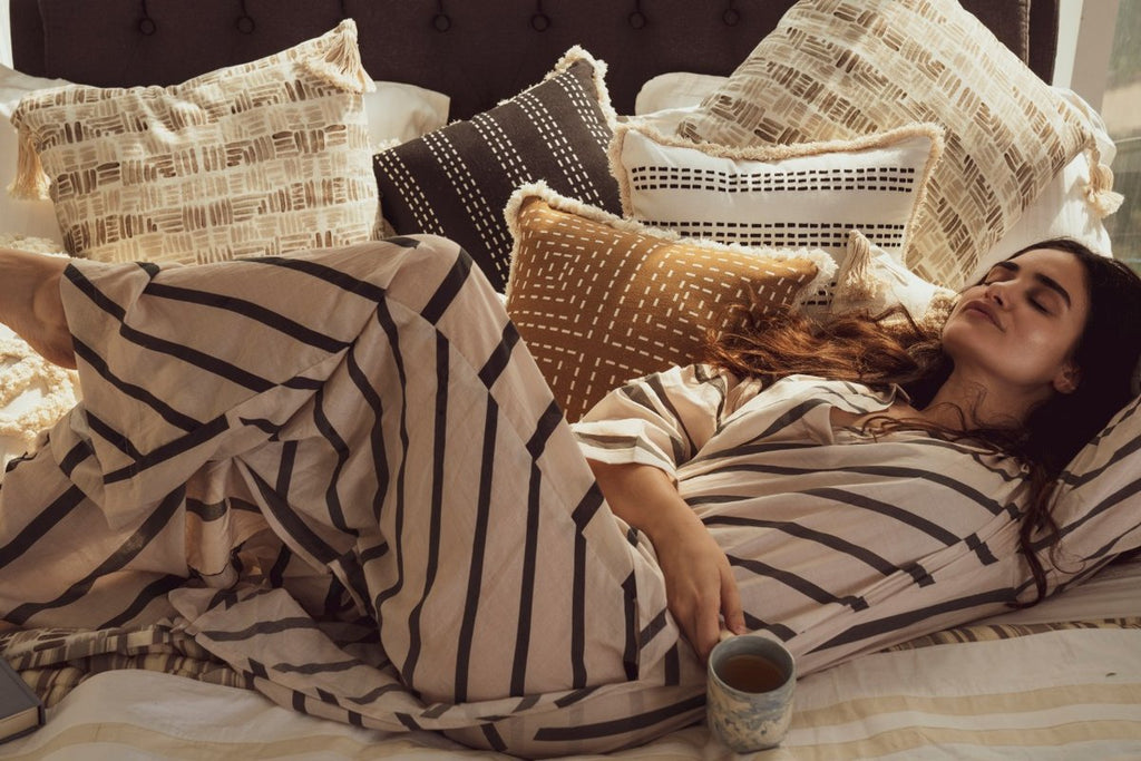 GOLDEN HOUR Print Kurta Palazzo Set vVyom x deme | Limited Edition Loungewear