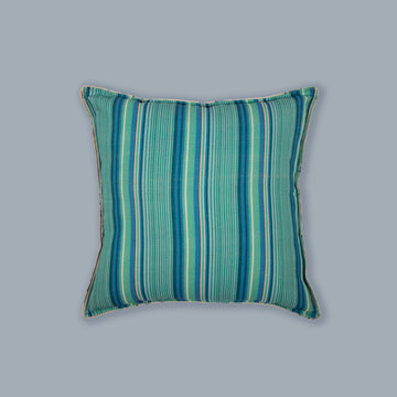 Aqua Stripes Printed Cushion Cover