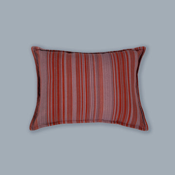 Scarlet Red Stripes Accent Cushion Cover