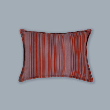 Scarlet Red Stripes Accent Cushion Cover