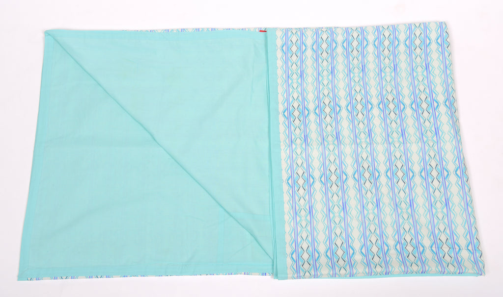 Buy Aqua Geometric Printed Duvet / Dohar