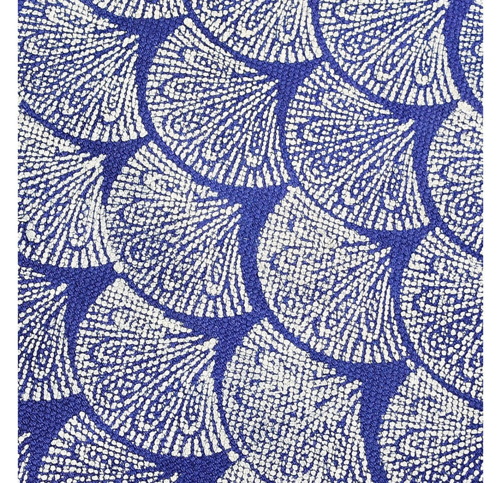 Dhurrie Rug - Hand Block printed in Blue 2ftx3ft