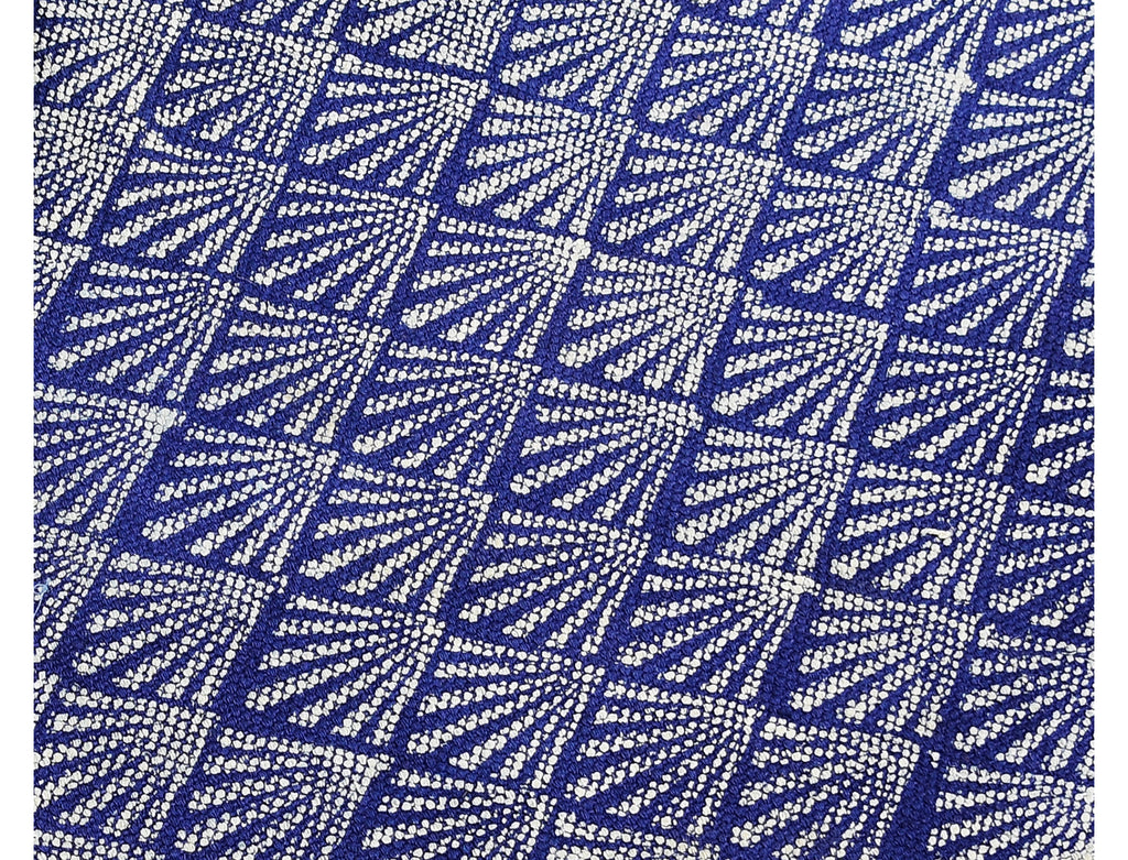 Dhurrie Rug - Hand Block printed in Deep Blue 2ftx3ft