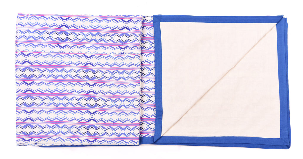 Blue Geometric Printed Duvet/Dohar