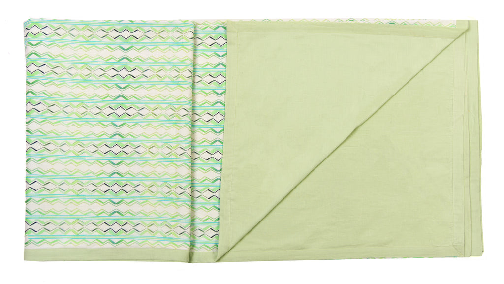 Green Geometric Printed Duvet/Dohar