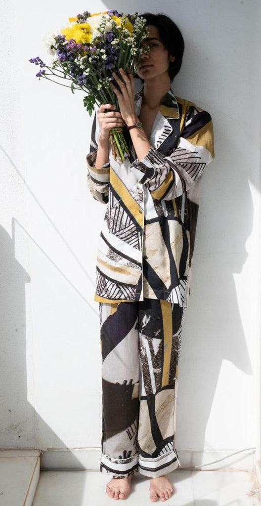 MIDNIGHT Print PJ SET vVyom x deme | Limited Edition Loungewear