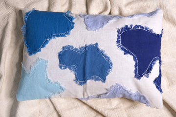 Colour Pop Patch Cushion Cool Colours