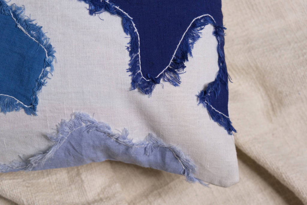 Colour Pop Patch Cushion Cool Colours