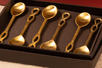 Buy Set of 6 Accent Infinity Brass Spoons Gift Set