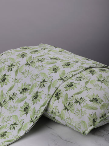 Buy Olive Party Floral Printed Bed sheet