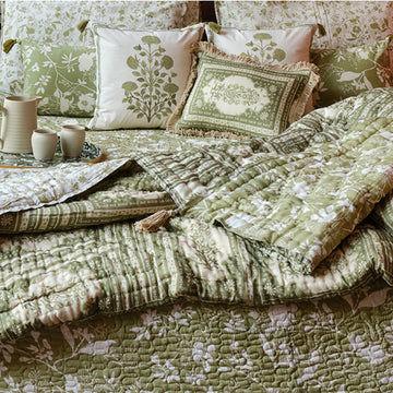 Buy GOLD Curated Full bedding ensemble set