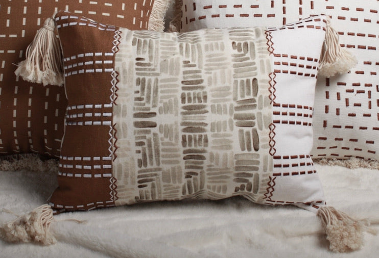 De-Stress Neutral Colour cushion set of 5 | Deme x vVyom