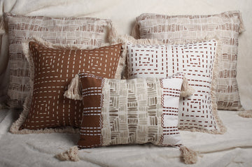 De-Stress Neutral Colour cushion set of 5 | Deme x vVyom