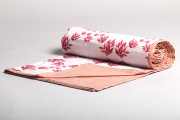 LAST ONE Single bed red Printed Duvet / Dohar single bed