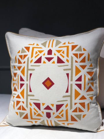 Tatva Cushion Cover - Surya Orange